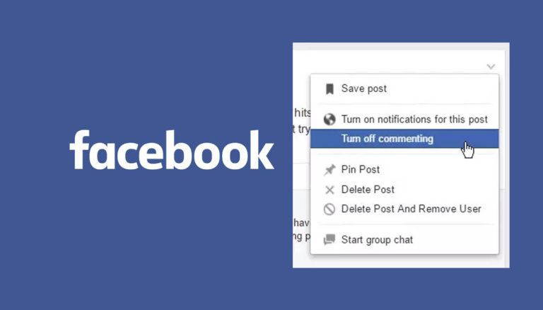 How to Turn Off the Comments on Facebook Post