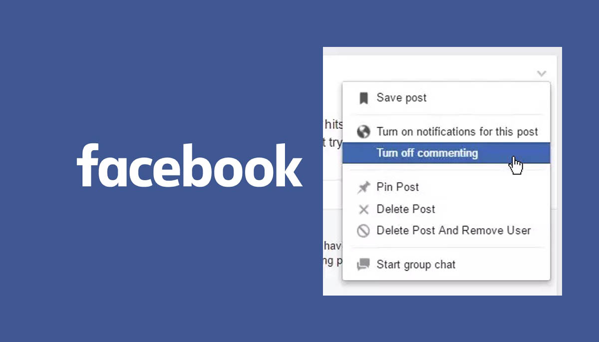 turn off facebook auto comments