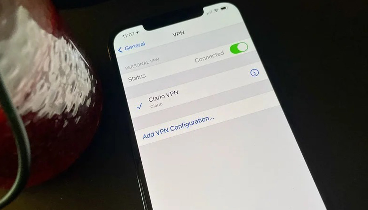 iPhone VPN settings