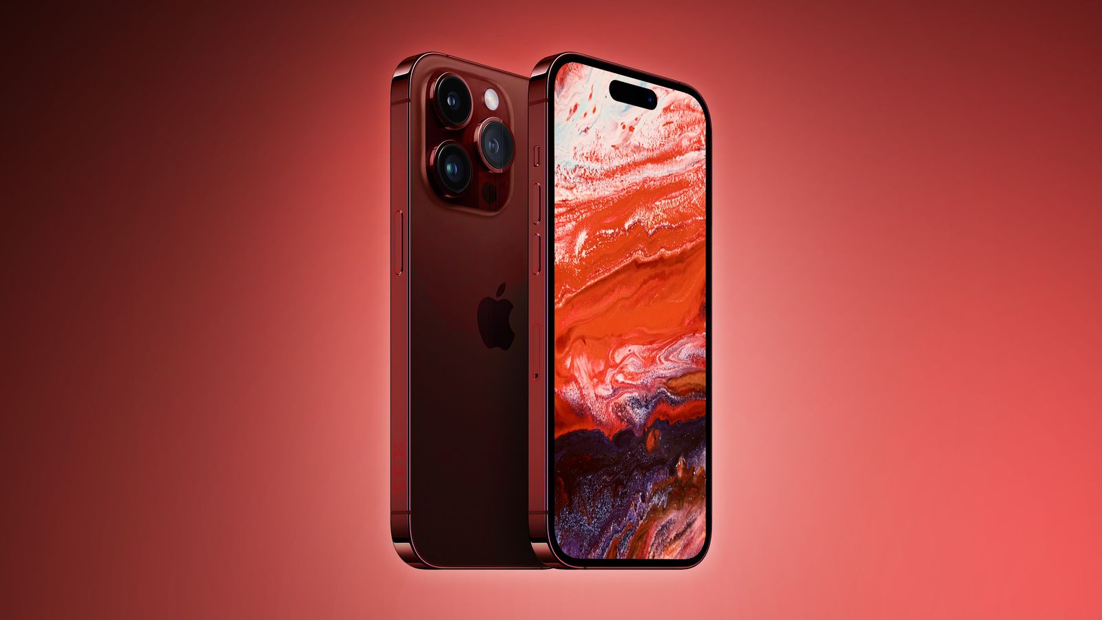 iPhone 15 pro dark red / Burgandy instead of regular red