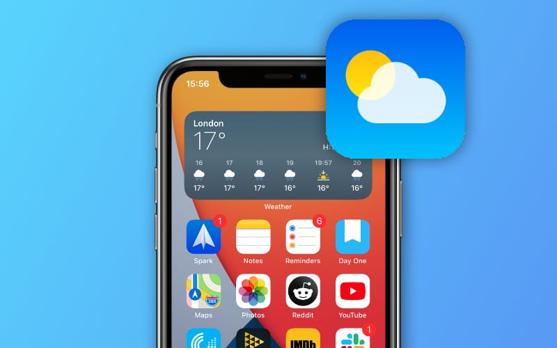 iPhone weather widget is not working