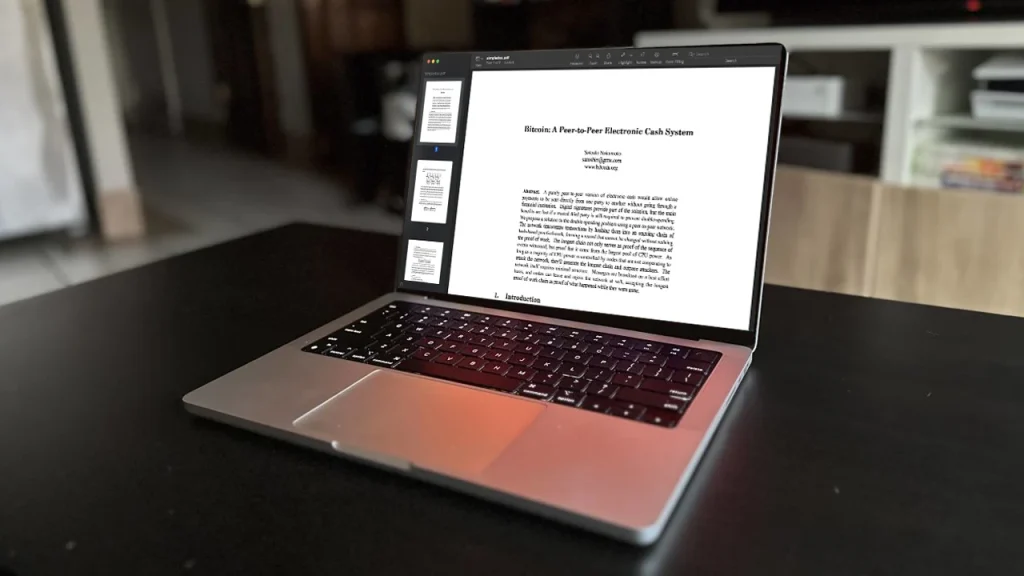 Bitcoin whitepaper is hidden on every Apple MacBook with recent versions of macOS
